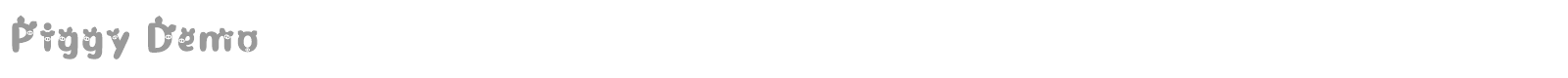 Piggy font preview